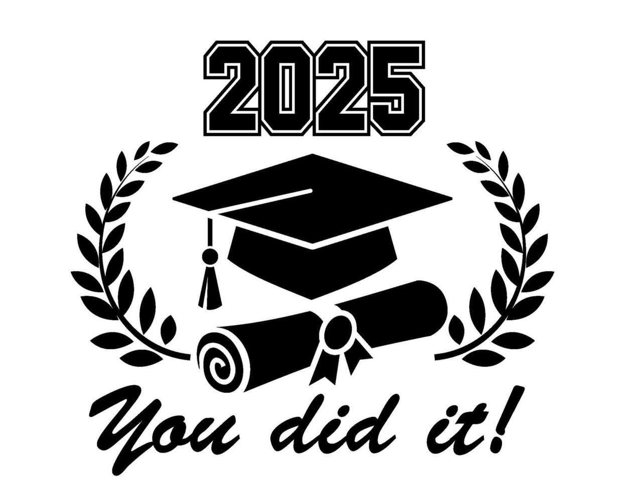 2025 graduate class logo6 vector