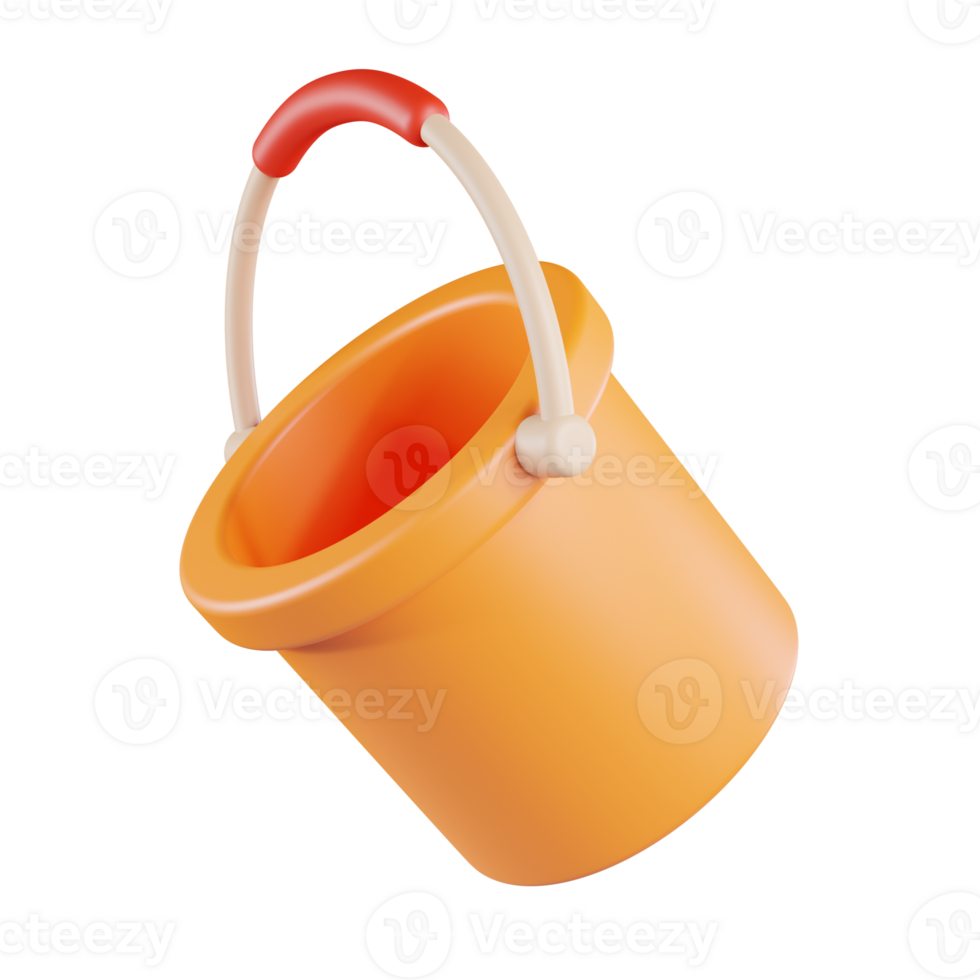 Bucket 3D Icon png