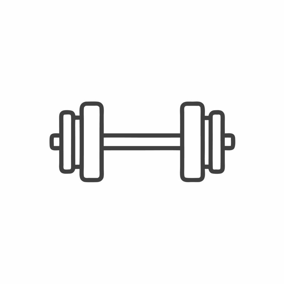 illustration of a weightlifting dumbbell symbolizing fitness and strength training for health enthusiasts and athletes vector