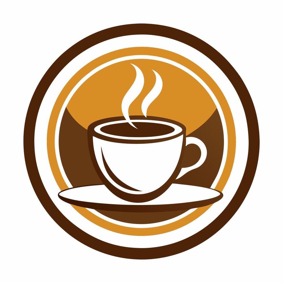 Coffee cup icon and logo vector