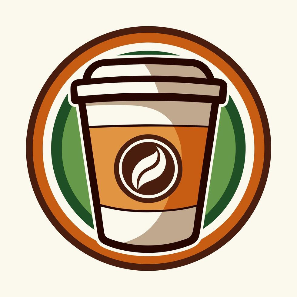 Coffee cup icon illustration and coffee logo vector