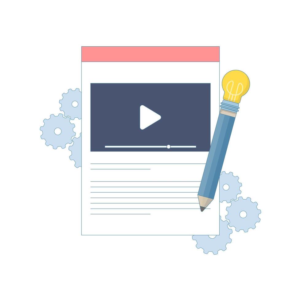 Content Management Concept. creating, managing and editing online content, internet communication concept, social media, business presentation, marketing materials. Website design illustration. vector