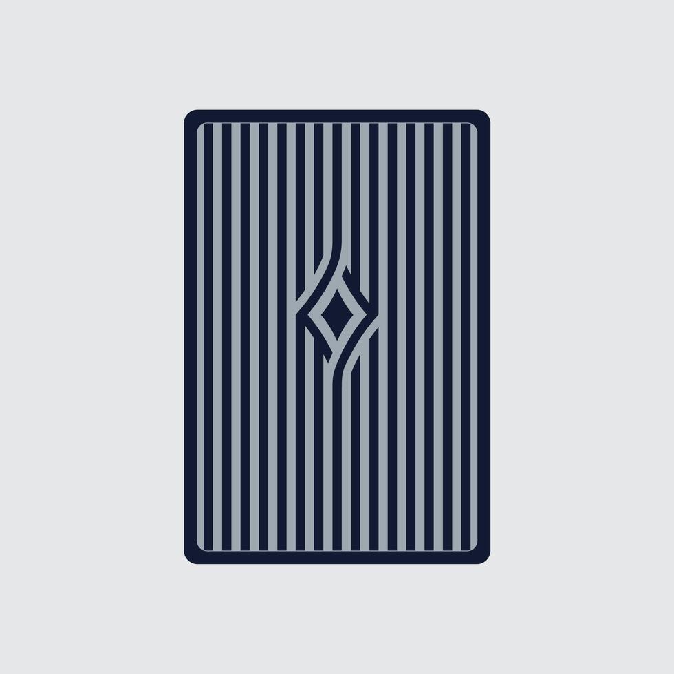 Playing cards Seamless pattern with diamond shaped stripes in the center, linear tile background, striped weave, optical maze, stripes. Dark Blue and soft blue vector