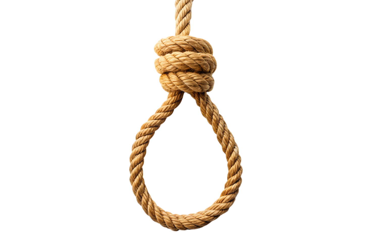 Rustic thick rope noose loop perfect for decoration and design resources png