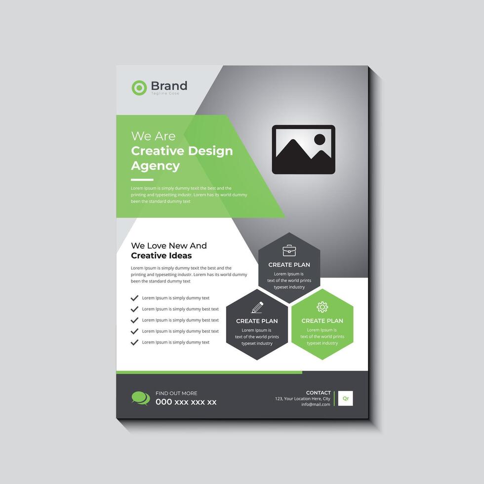 Creative Business Flyer Template Design vector