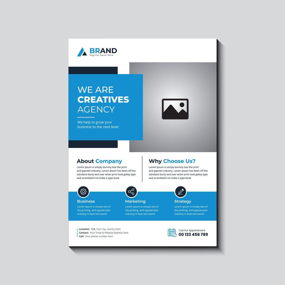 Modern Digital Marketing Flyer Design vector