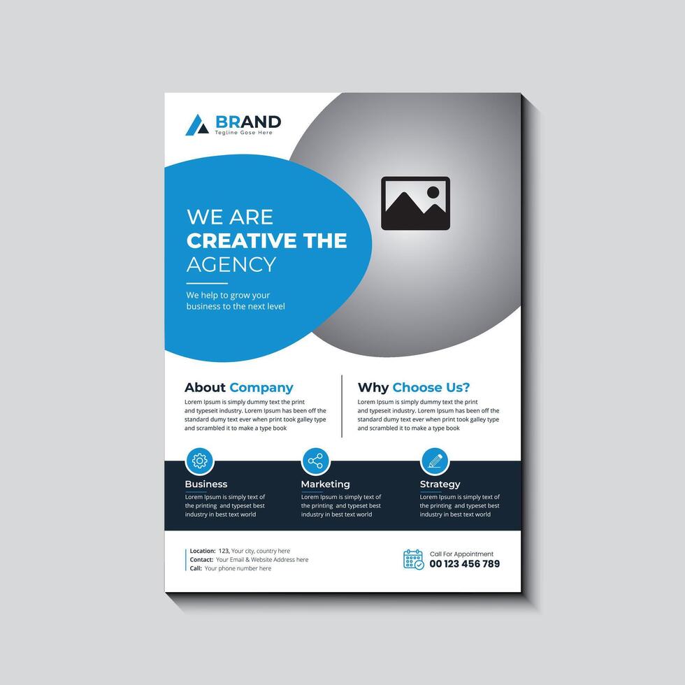 Digital Marketing Flyer Template Design vector
