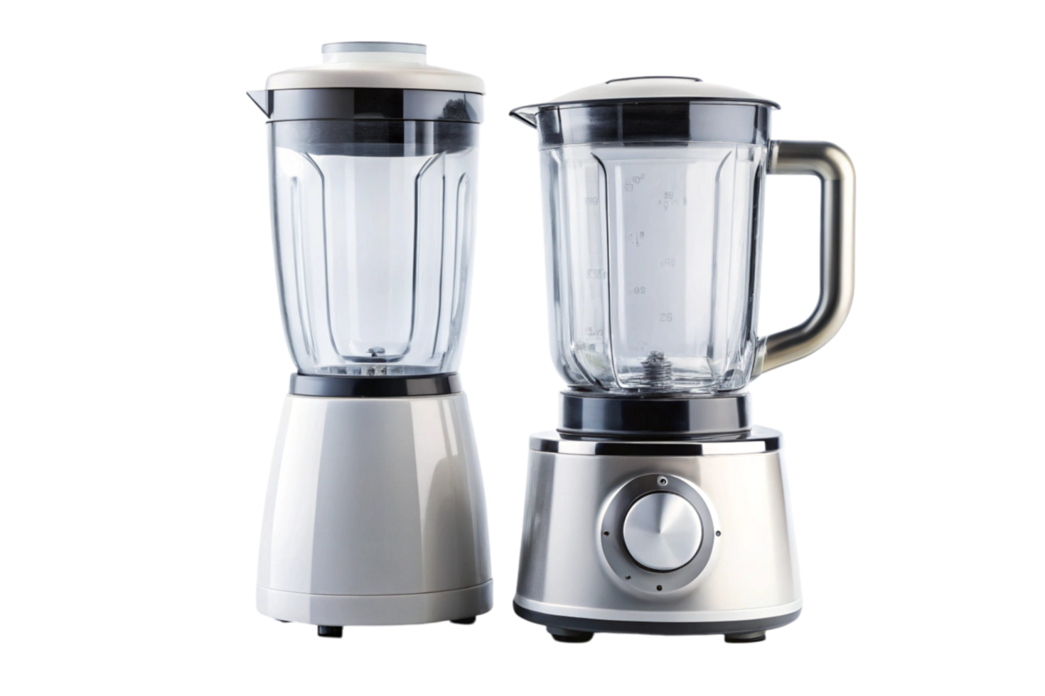 silver blender with multiple functions, ideal for blending, chopping, and food processing in a modern kitchen png