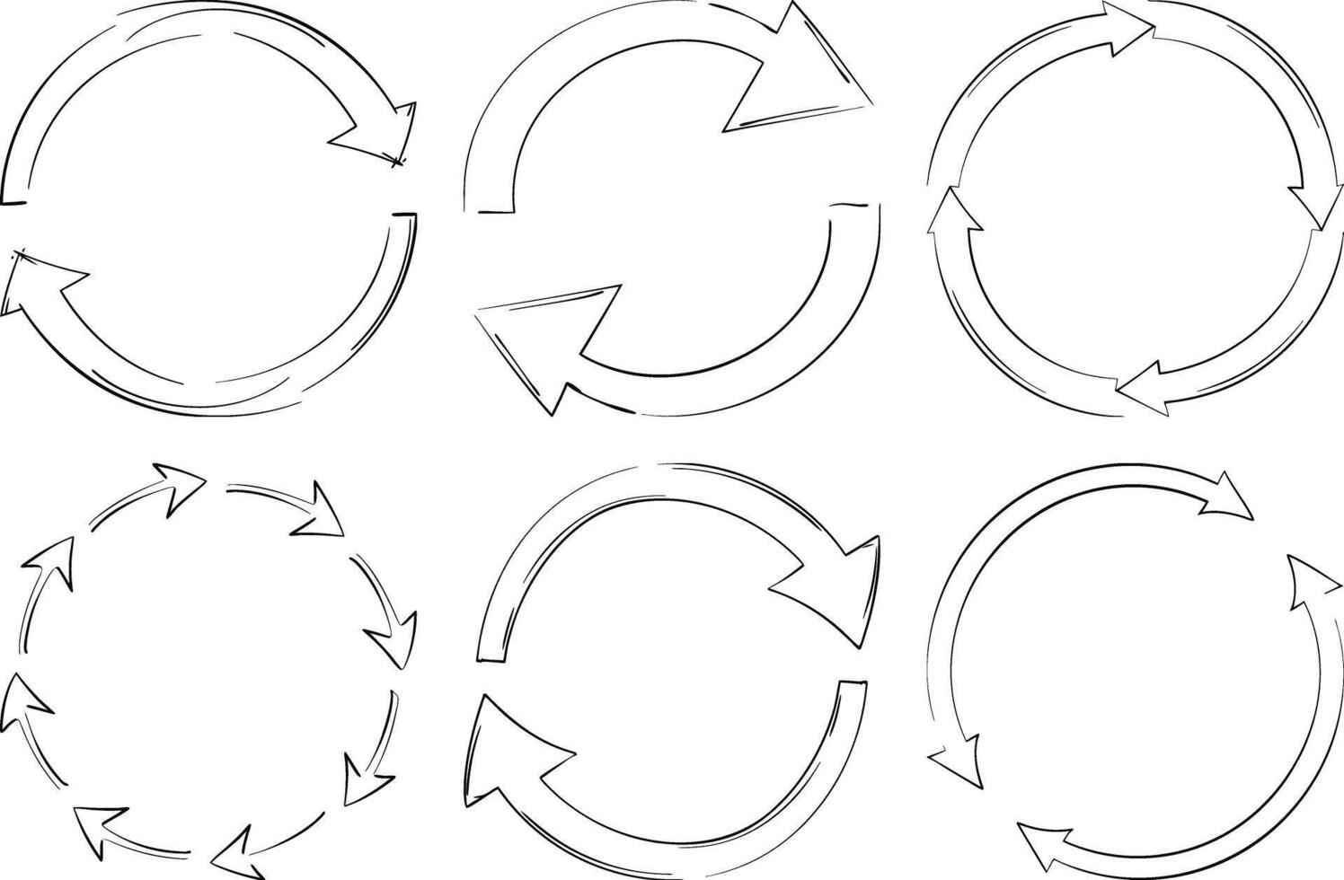 Hand Drawn Arrow Collection for Creative Projects vector
