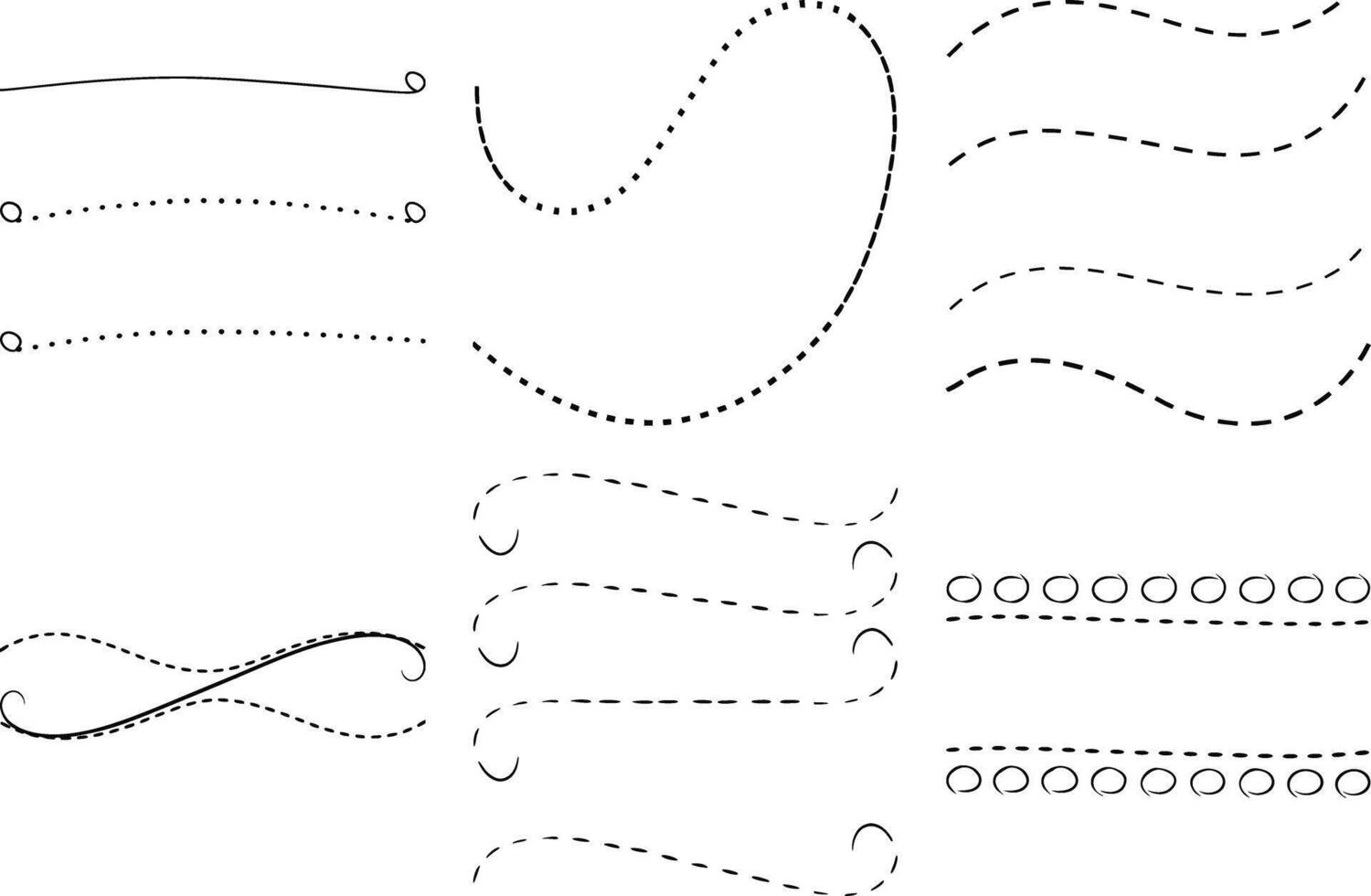 Hand Drawn Swirls and Arrows Bundle for Elegant Graphic Design vector