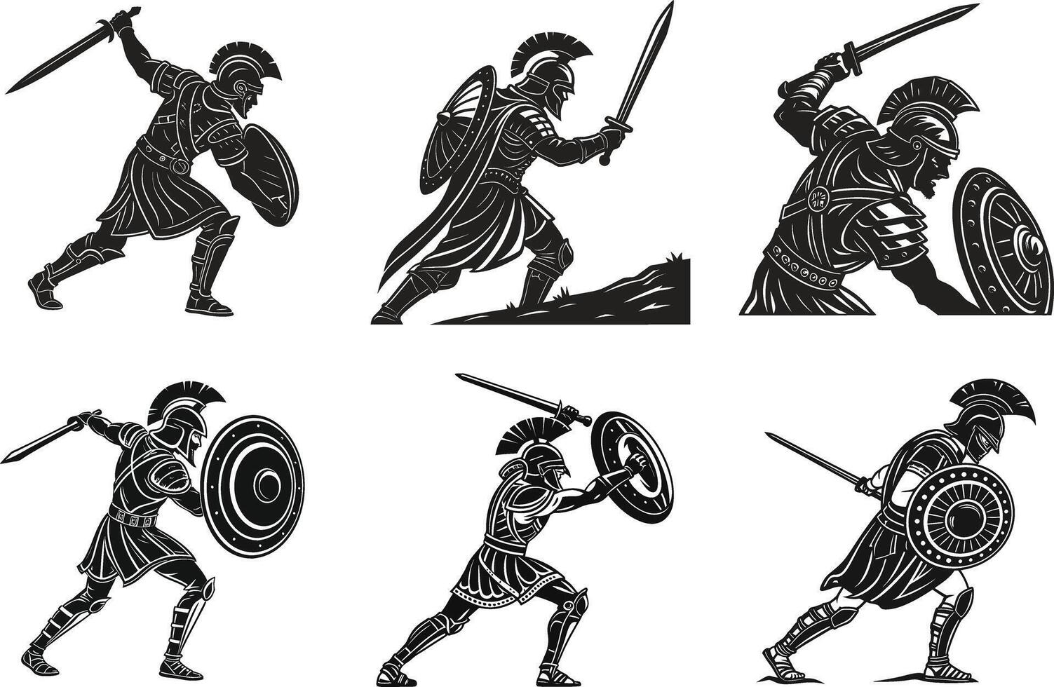 Historical Warrior Collection vector