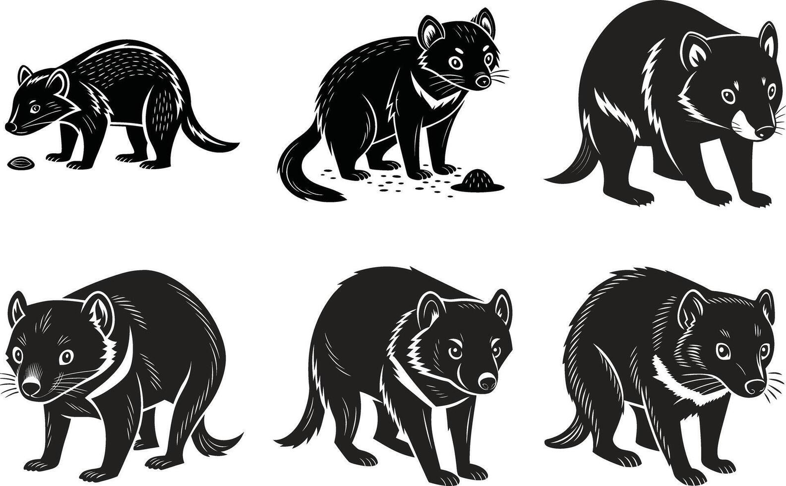 Wild Tasmanian Devil Design vector