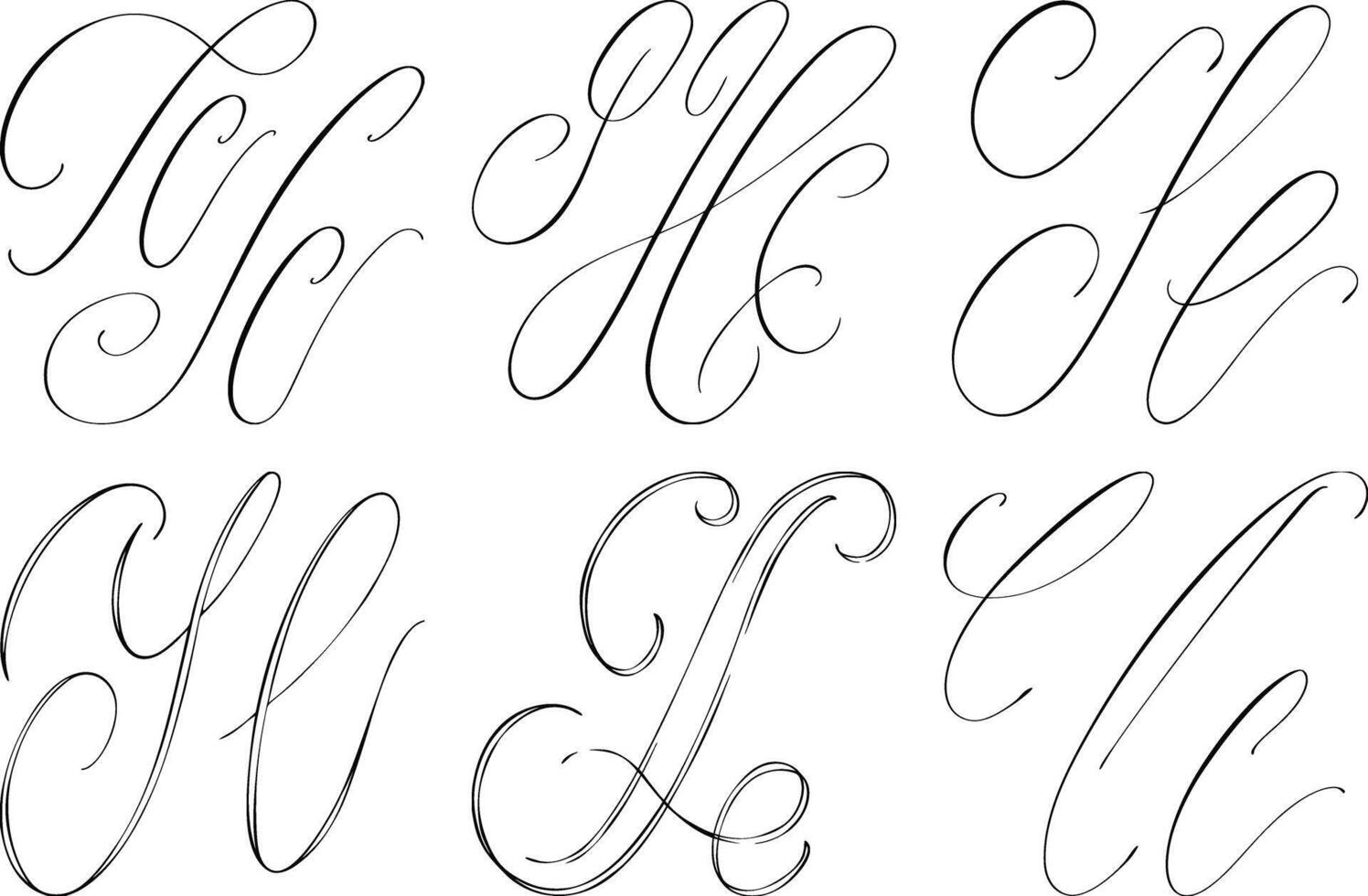 Abstract Hand Drawn Brush Strokes vector