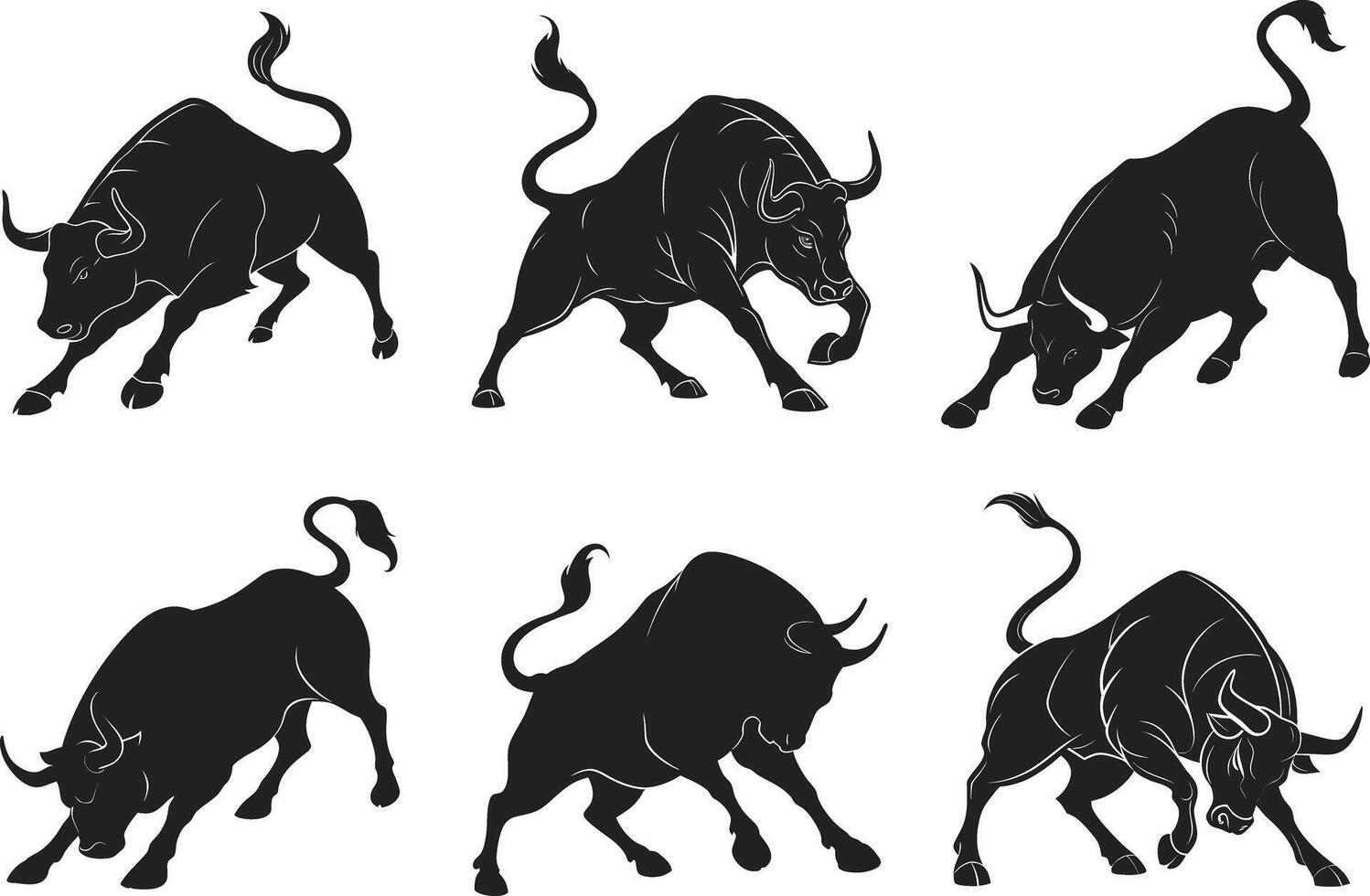 Powerful Bull Illustration vector
