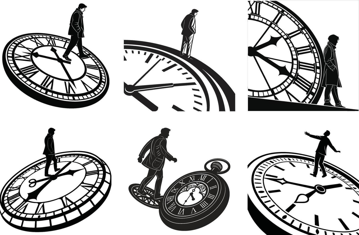 Time Portal Machine Design vector