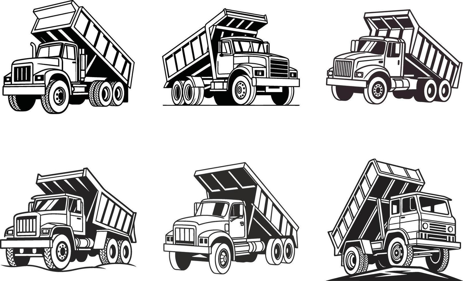 Vehicle Shadow Design Set vector