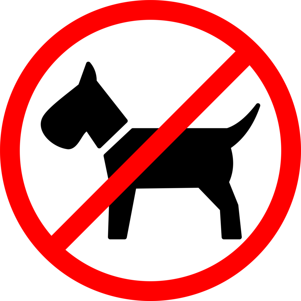 no dog sign. Dogs banned. A sign that says no pets allowed and no pets allowed. no pets allowed sign png
