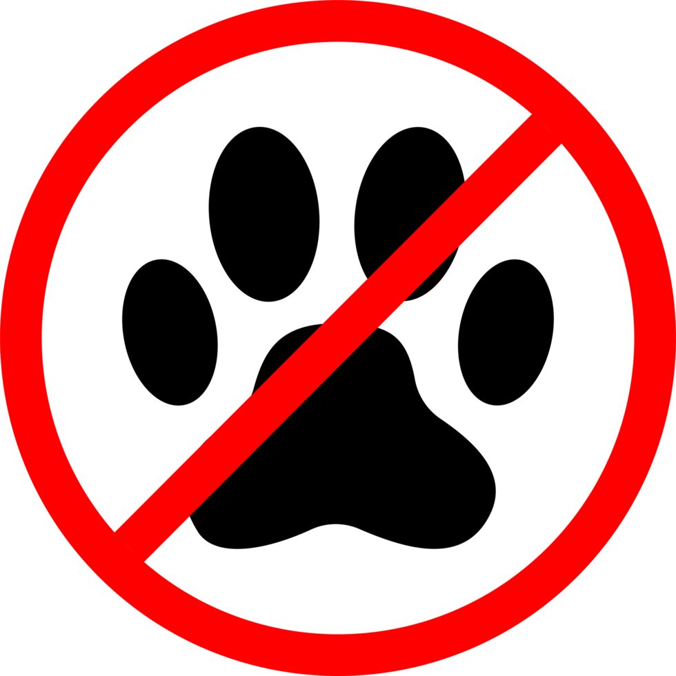 A sign that says no pets allowed and no pets allowed. no pets allowed sign png