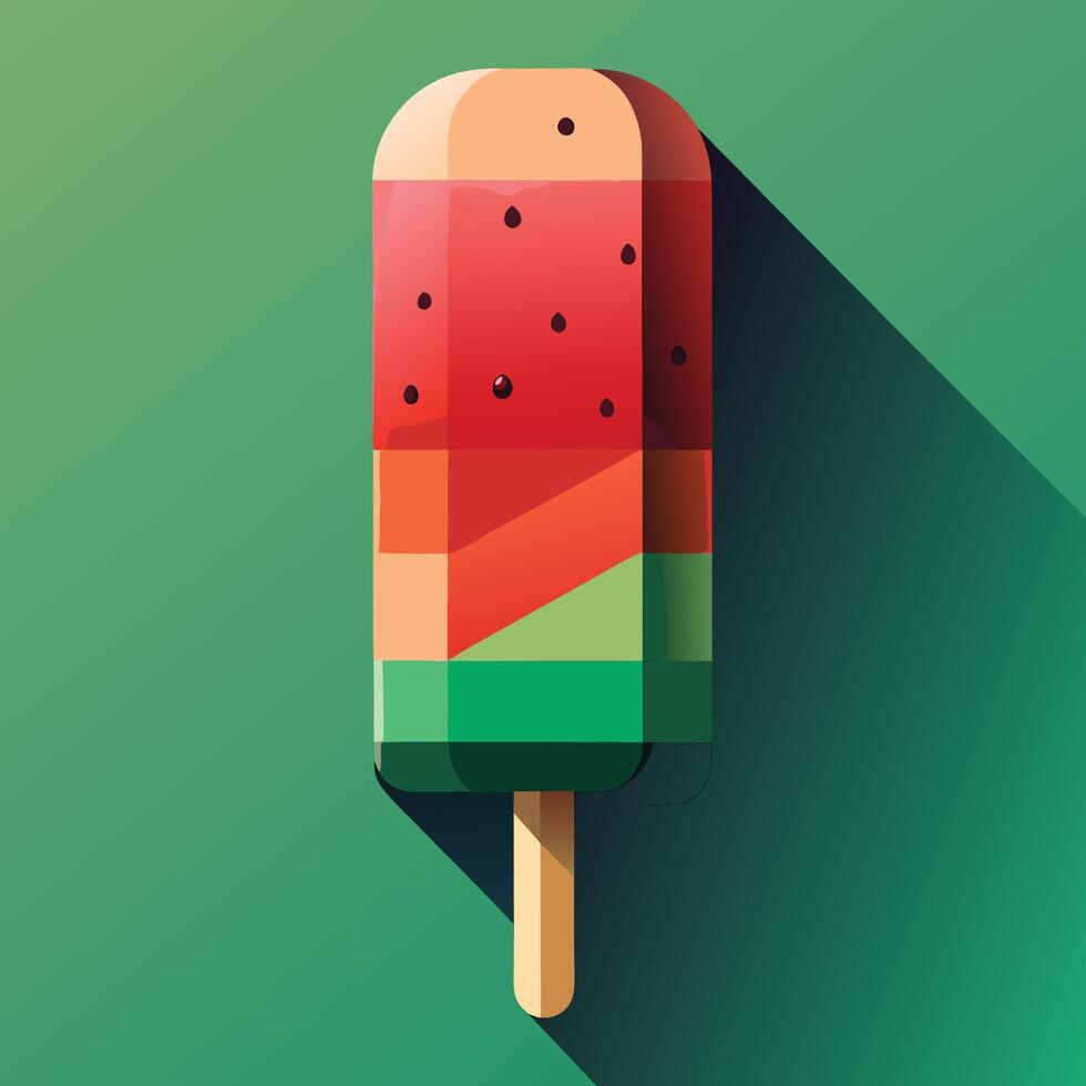 Watermelon ice cream icon for digital designs vector