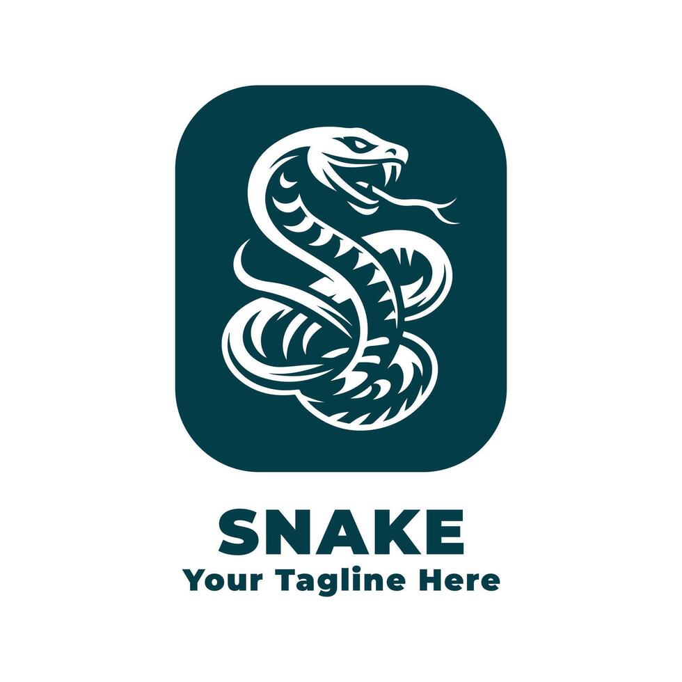 Logo Snake Simple Design vector