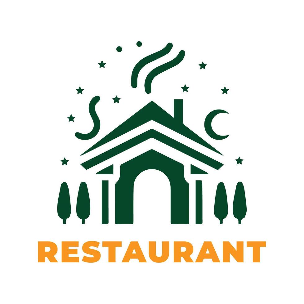 Restaurant Simple Logo Design Illustration vector