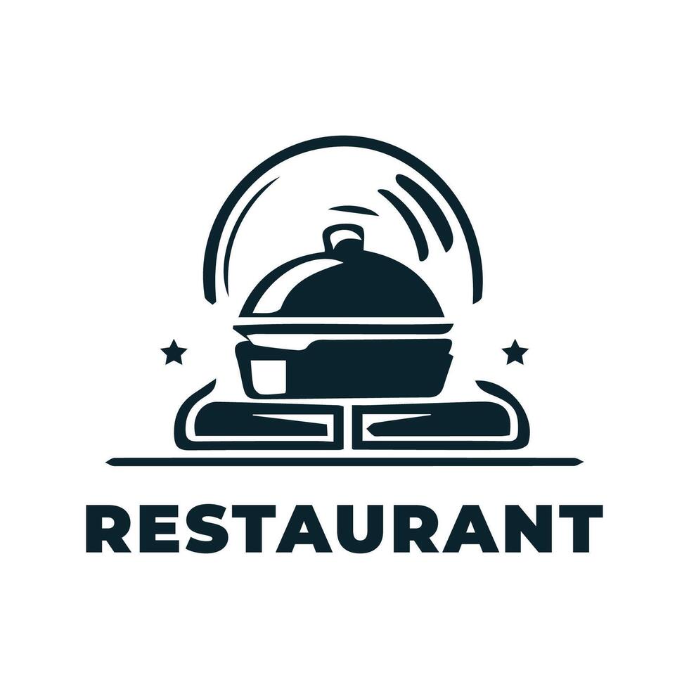 Restaurant Logo Simple Design vector