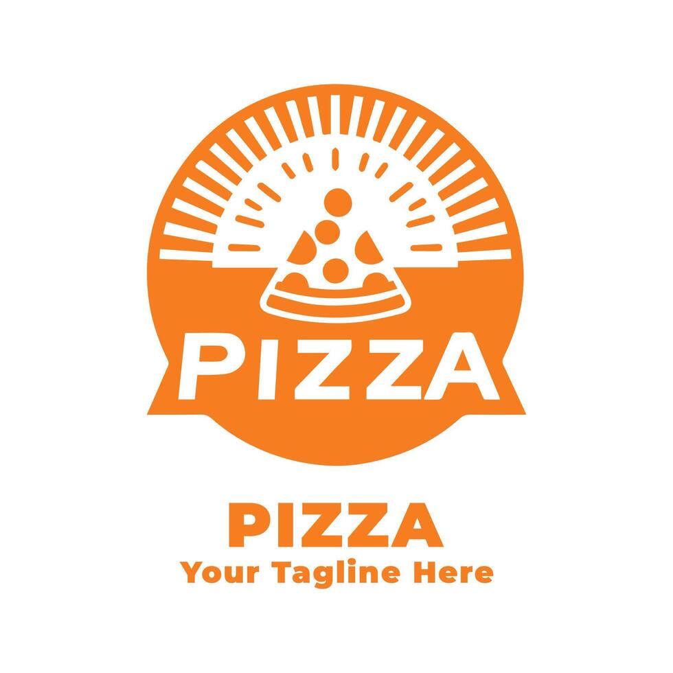 Pizza Logo Simple Design vector