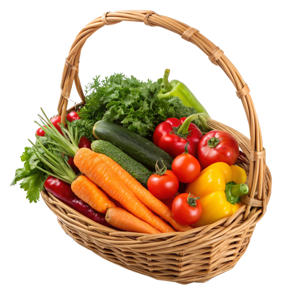 vegetables in basket png