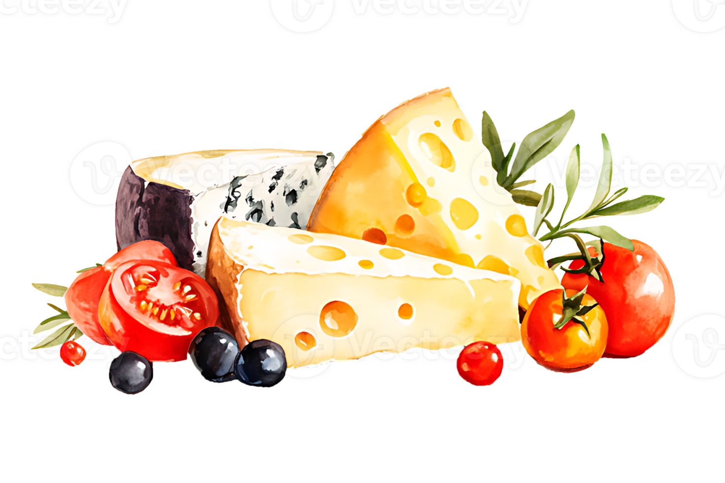 A cheese isolate on transparent background. png