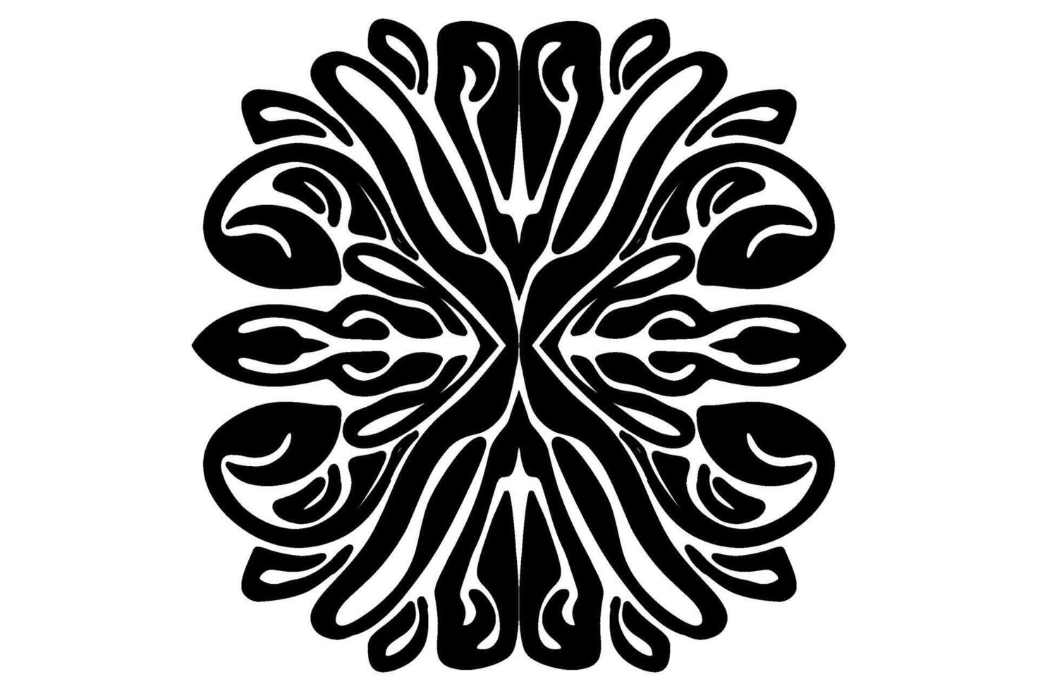 Floral Ornament Border Design vector