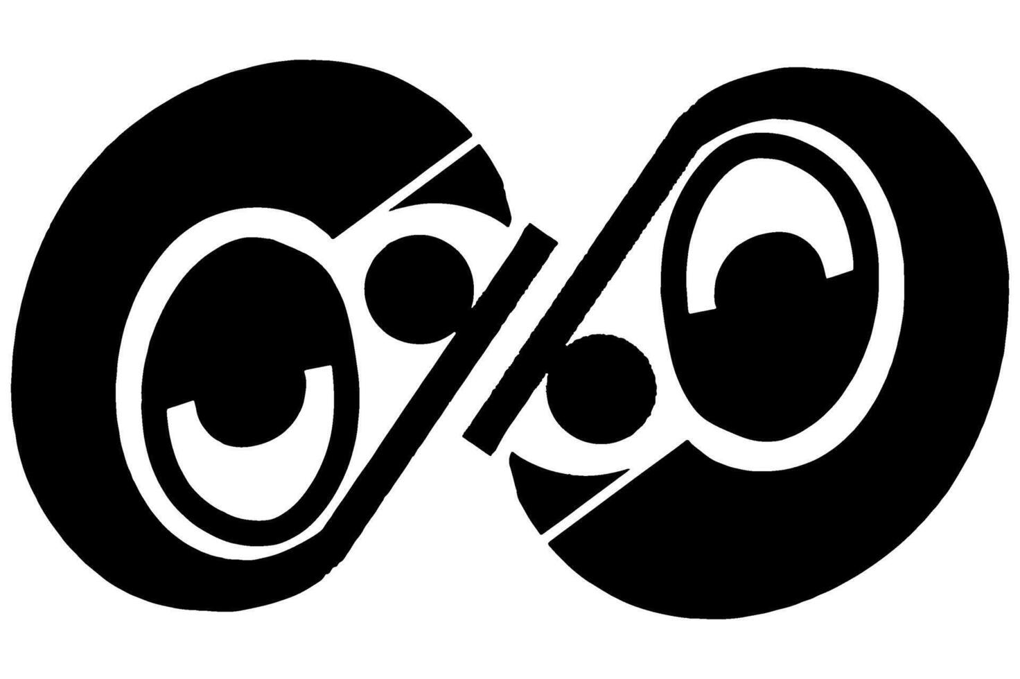 Abstract Infinite Ornament Logo in Black vector