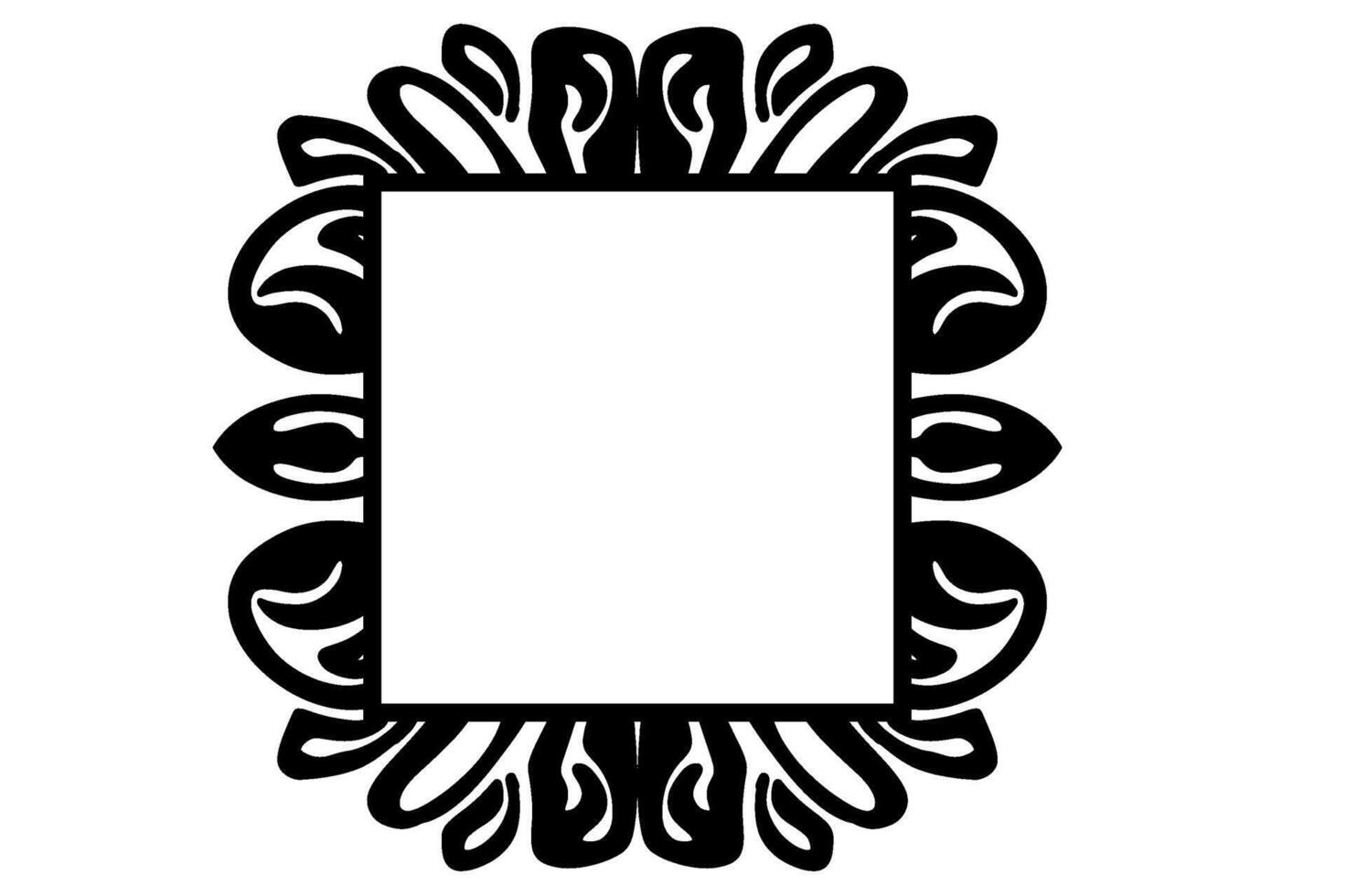 Elegant Nature-Themed Border vector