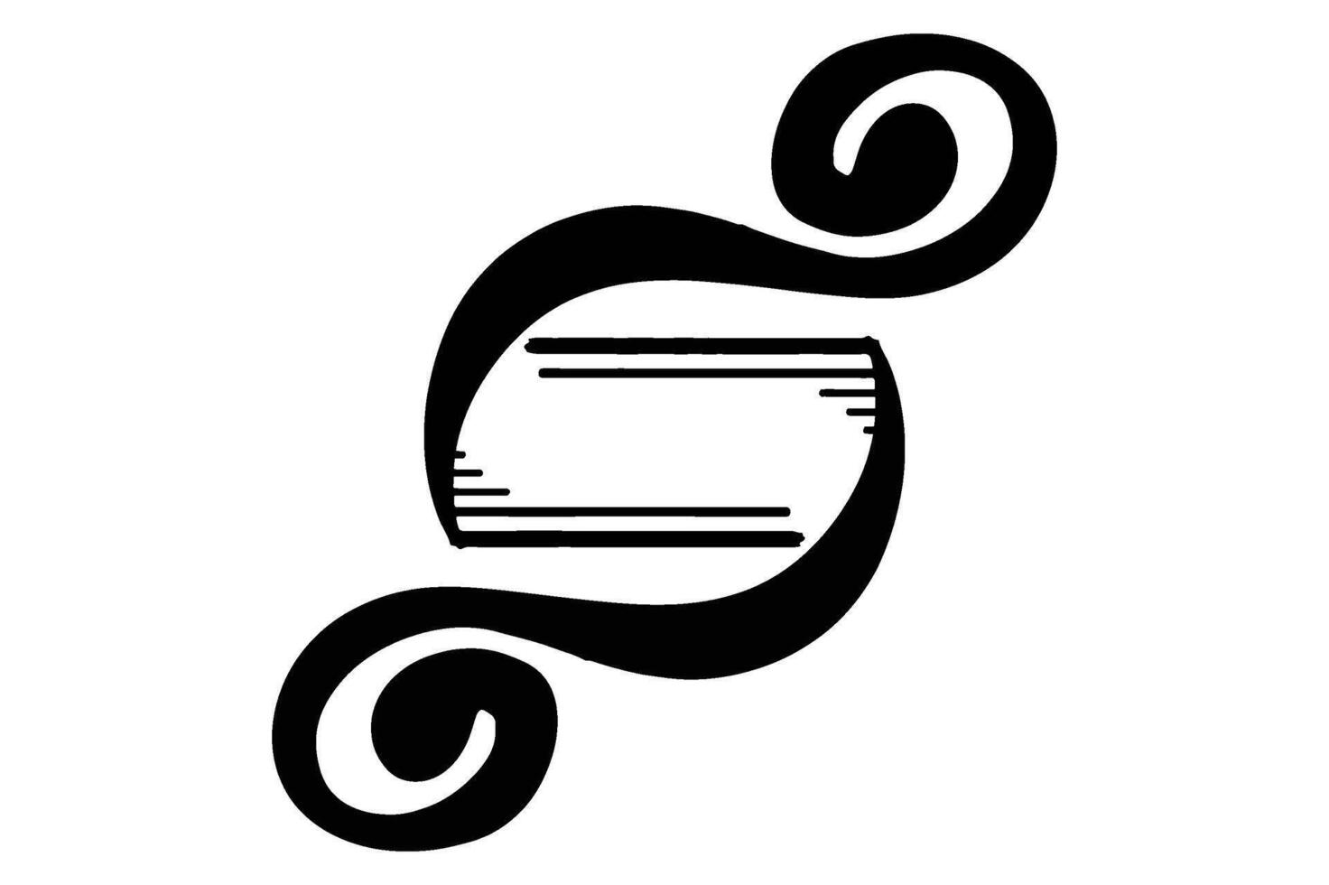 Modern Infinite Ornament Logo Design vector