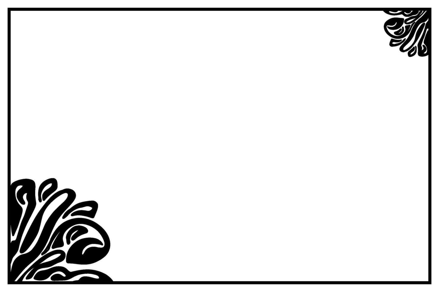 Silhouette Grass Border Ornament vector