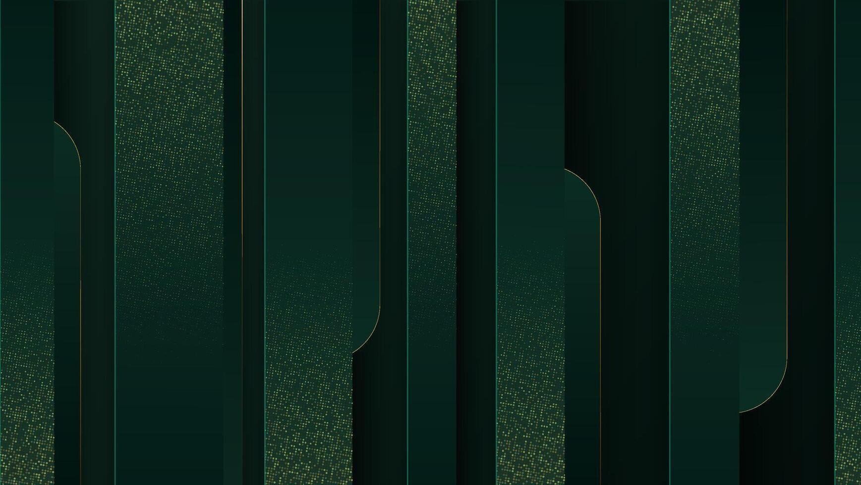 Abstract Green Vertical Stripes with Sparkling Dotted Texture Design vector