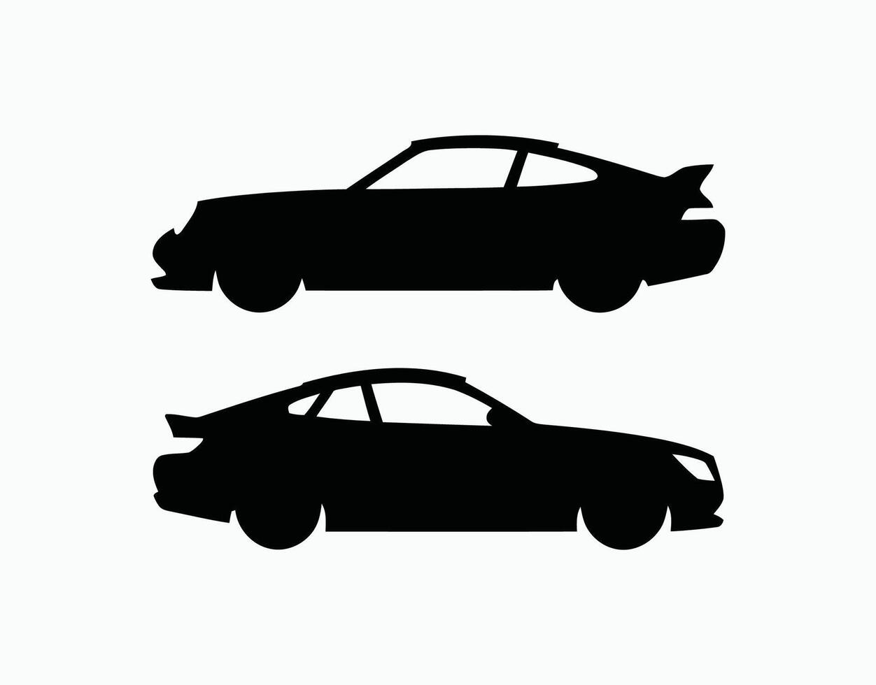 Iconic Car Silhouette Template Illustration vector