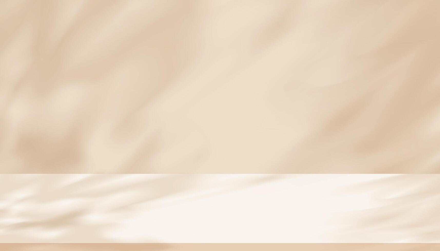 Light and shadow leaf on white background.Autumn Natural abstract shadow, sunlight refraction on wall. mockup brown sunbeams, foliage texture effect overlay for graphic design layout vector