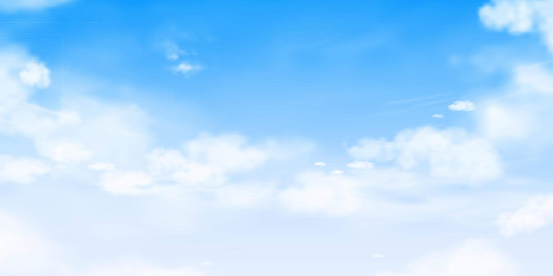 Sky blue background,Clear Spring sky with dramatic cloud over beach,Horizon landscape summer bright sunlight with abstract cloudy texture vector