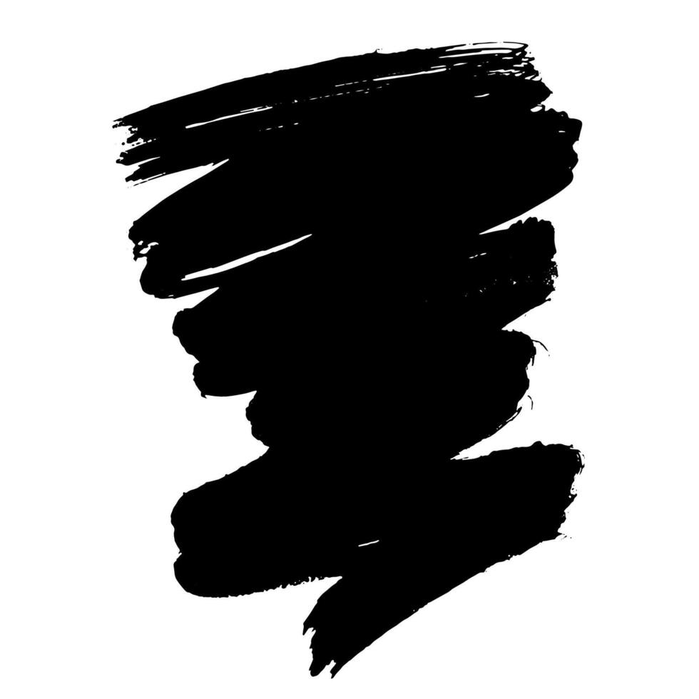 Hand Drawn Painted Brush Grunge Stroke Banner for Text Boxes vector