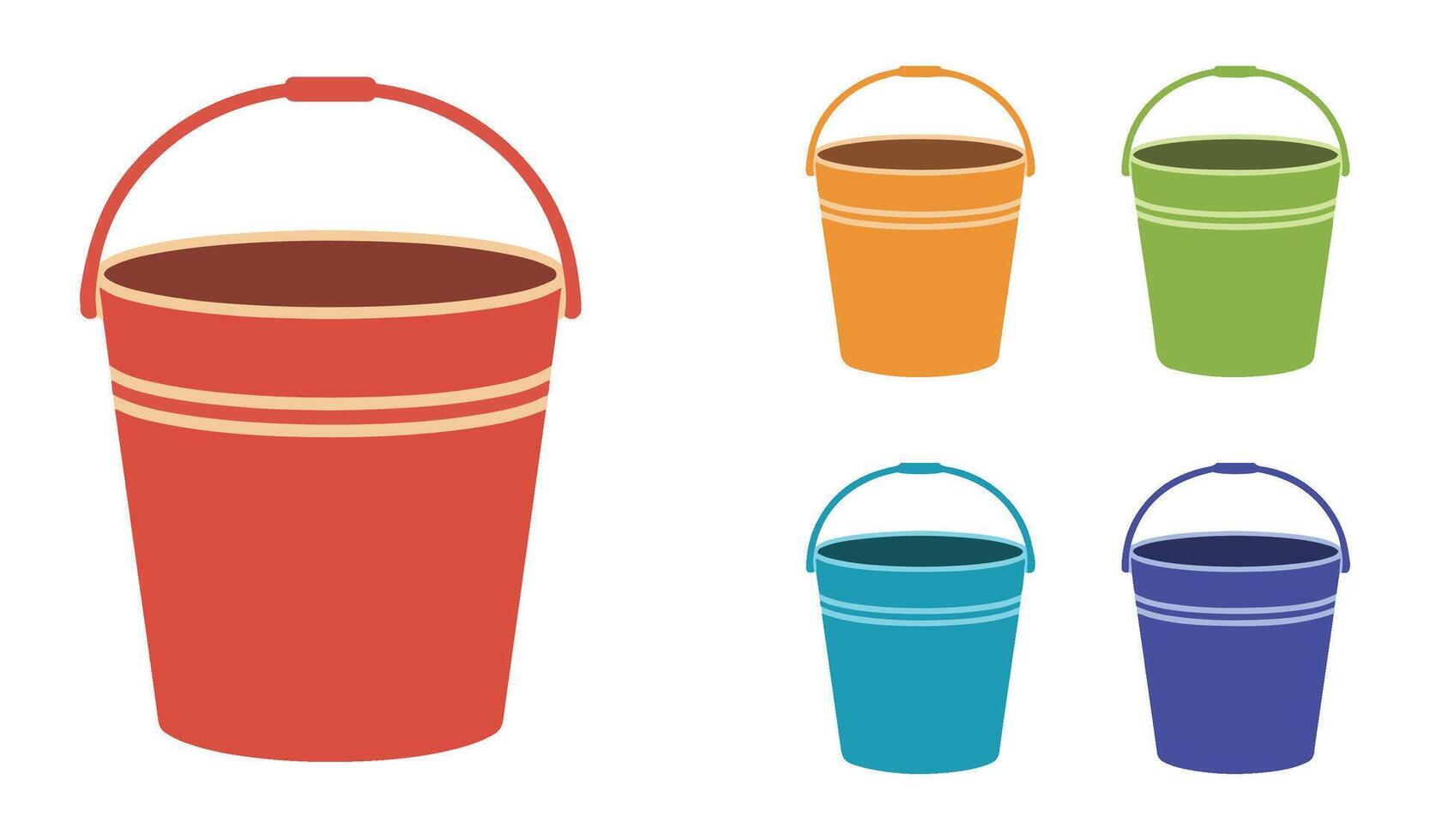 Cleaning Supply Bucket for Home and Office Use vector