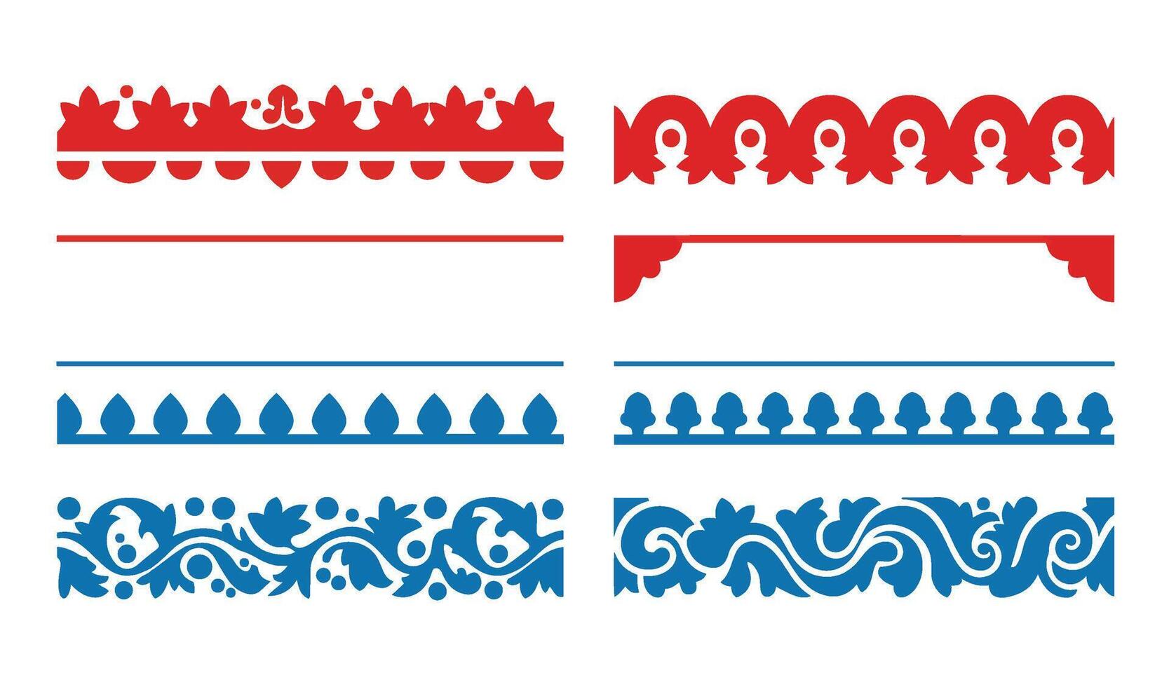 Vintage Border Ornament and Ornamental Border Design Collection for Creatives vector