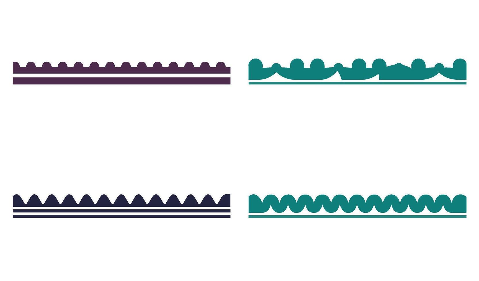 Floral and Geometric Borders for Elegant Decorative Pattern Borders Collection vector