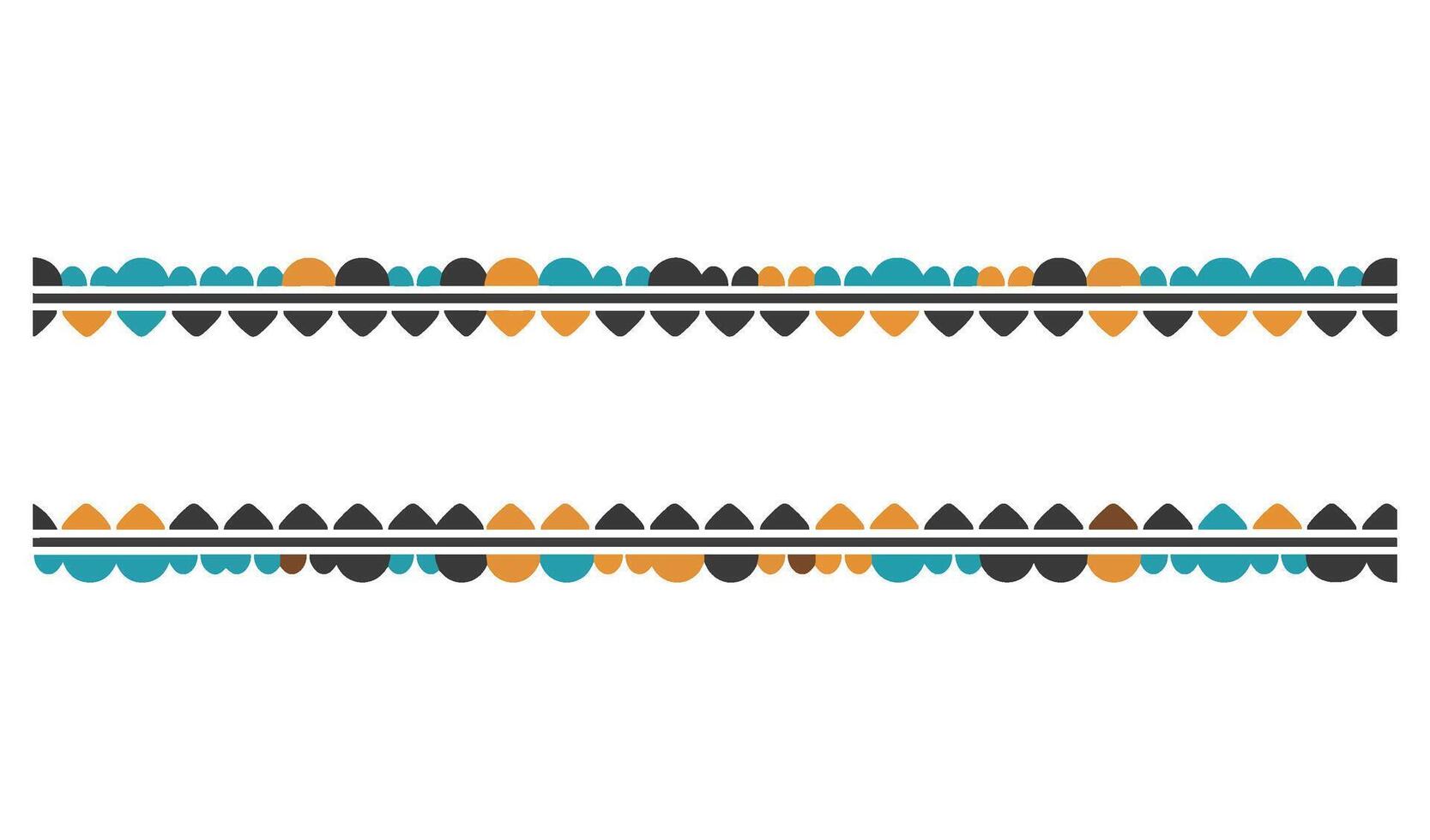 Decorative Pattern Borders with Unique Ornamental Border Design Collection Designs vector