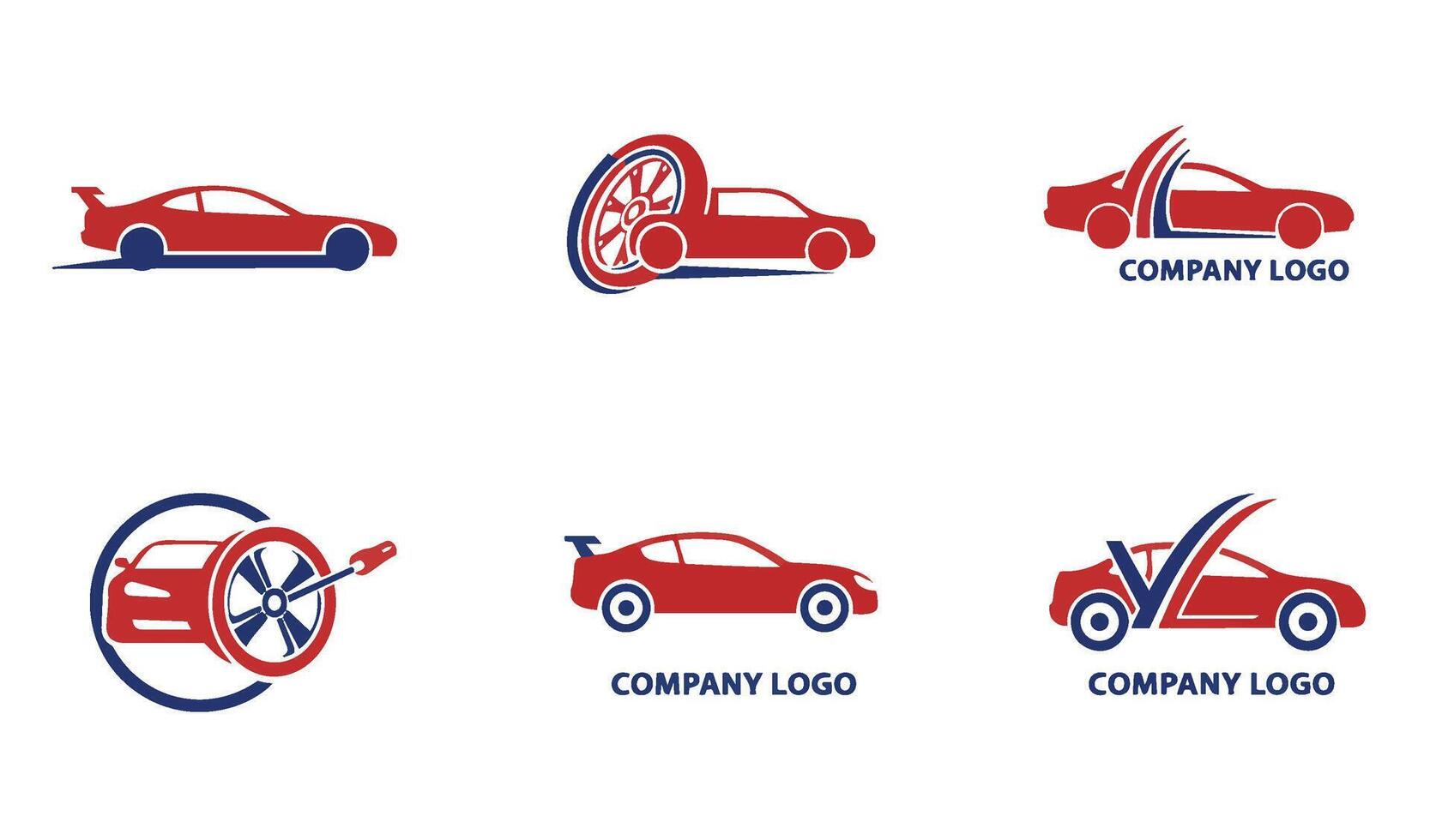 Car Service Logo with Sleek and Fast Design for Auto Businesses vector