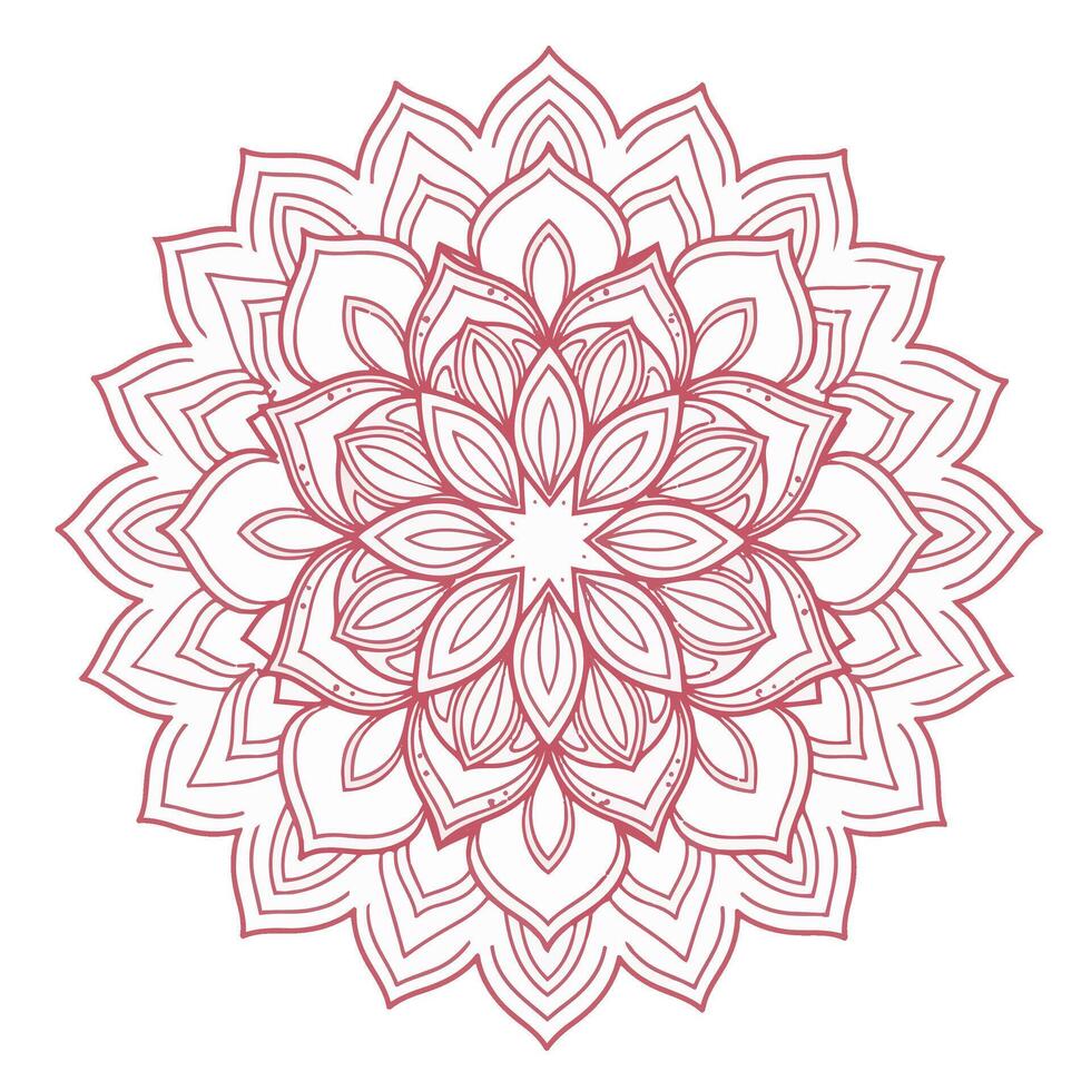 Abstract Mandala Shape with Decorative Floral Mandala Pattern and Style vector
