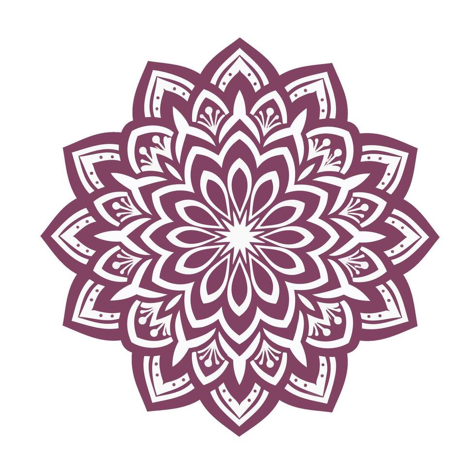 Colorful Mandala Art with Deep Floral Mandala Pattern and Elegant Shape vector