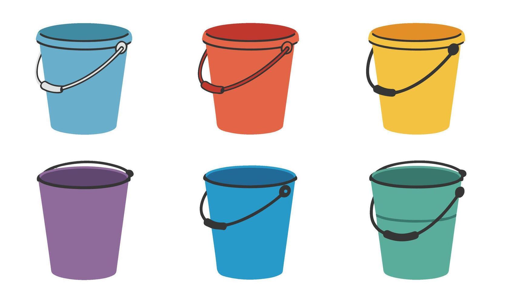 Cleaning Supply Bucket for Efficient Organization vector