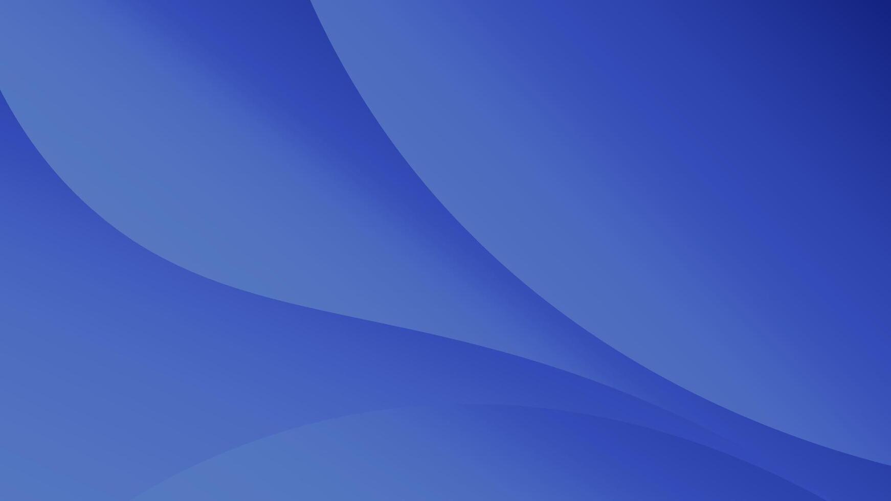 Abstract Blue Curved Background with Gradient Wave-Like Design vector