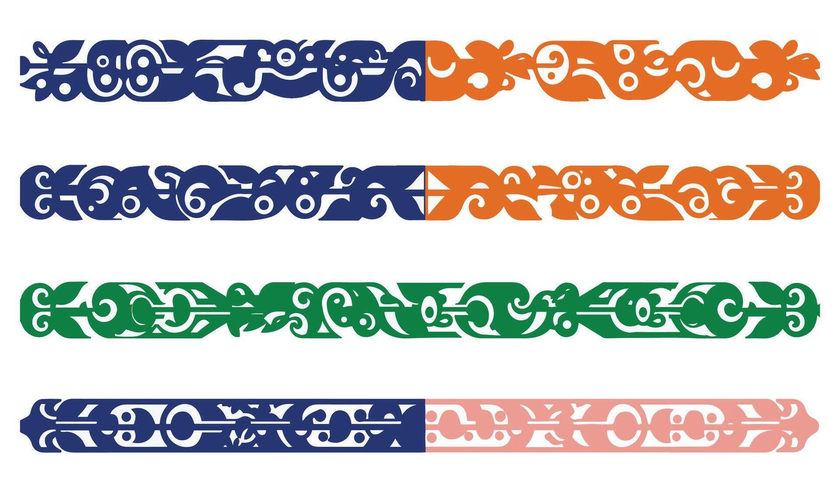Ornamental Border Design Collection Featuring Classic and Decorative Elements vector