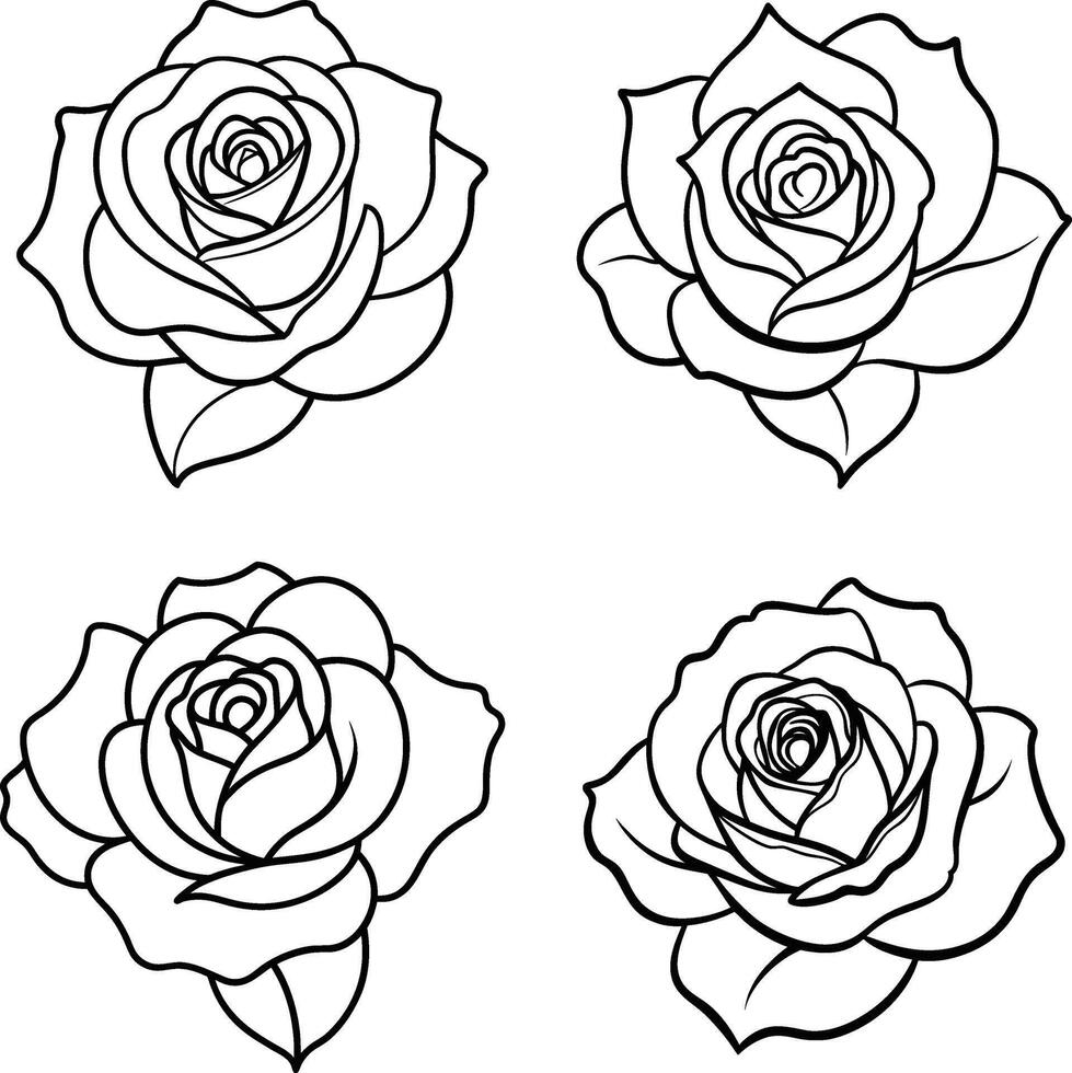 Array of floral illustrations coloring sheet flower patterns in spring and summer colors vector